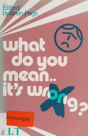 Tapa de What Do You Mean...it's Wrong?