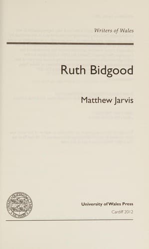 Tapa de Ruth Bidgood