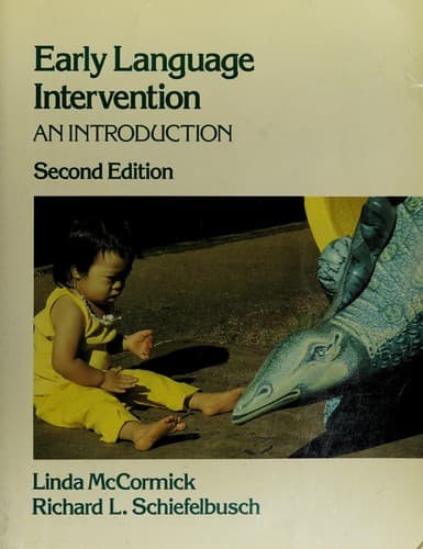 Tapa de Early Language Intervention