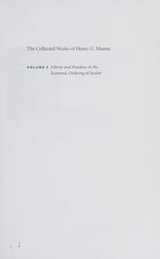 Tapa de The collected works of Henry G. Manne