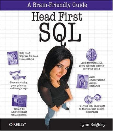 Tapa de Head First SQL