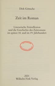 Tapa de Zeit im Roman