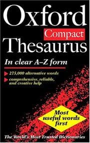 Tapa de The Oxford Compact Thesaurus