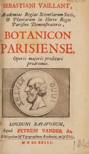Tapa de Sebastiani Vaillant Botanicon Parisiense. Operis majoris prodituri prodromus