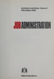 Tapa de Architect's Job Book