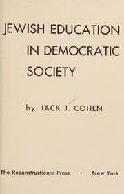 Tapa de Jewish education in democratic society
