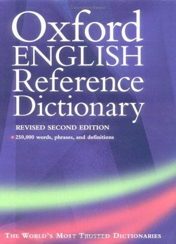 Tapa de The Oxford English reference dictionary