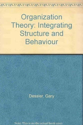 Tapa de Organization theory