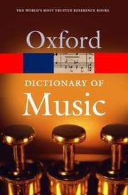 Tapa de The concise Oxford dictionary of music