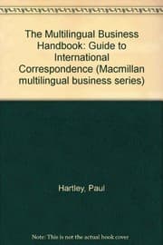 Tapa de Multilingual Business Handbook : A Guide to International Correspondence