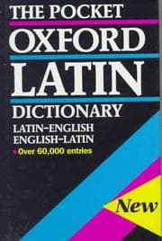 Tapa de Pocket Oxford Latin Dictionary