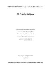 Tapa de 3D Printing in Space