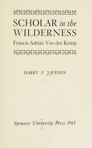 Tapa de Scholar in the wilderness