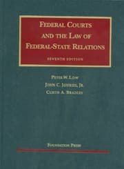 Tapa de Federal courts and the law of federal-state relations