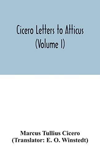 Tapa de Cicero Letters to Atticus
