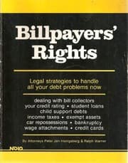 Tapa de Billpayers' Rights (Nolo Press Self-Help Law Book)