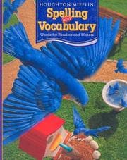 Tapa de HM Spelling and Vocabulary, Level 3