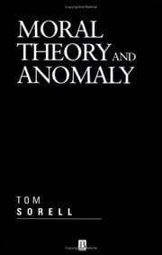 Tapa de Moral Theory and Anomaly (Aristotelian Society Monographs)