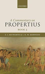 Tapa de A commentary on Propertius, Book 3