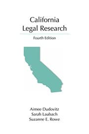 Tapa de California Legal Research
