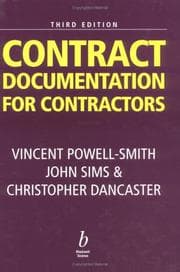 Tapa de Contract documentation for contractors