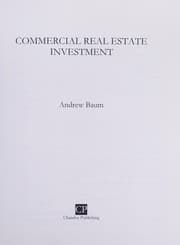 Tapa de Commercial Real Estate Investment (Chandos Series on Construction & Facilities)