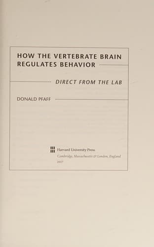 Tapa de How the vertebrate brain regulates behavior