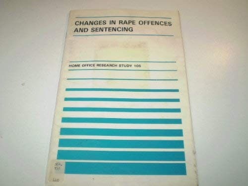 Tapa de Changes in rape offences and sentencing