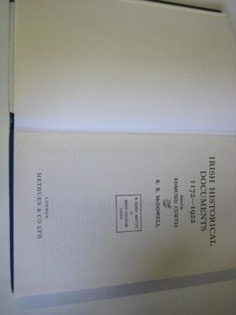 Tapa de Irish Historical Documents 1172-1922