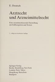 Tapa de Arztrecht und Arzneimittelrecht