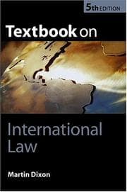 Tapa de Textbook on International Law