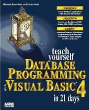 Tapa de Teach yourself database programming with Visual Basic 4 in 21 days