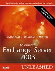 Tapa de Microsoft Exchange Server 2003 Unleashed