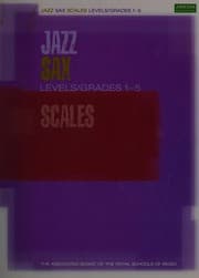 Tapa de JAZZ SAXOPHONE SCALES LEVELS/GRADES 1-5 BOOK (Jazz Horns)