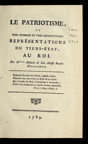Tapa de Le patriotisme