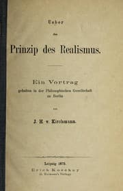 Tapa de Ueber das prinzip des Realismus