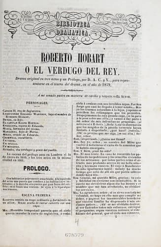 Tapa de Roberto Hobart, o, El verdugo del rey