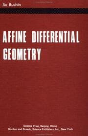 Tapa de Affine differential geometry
