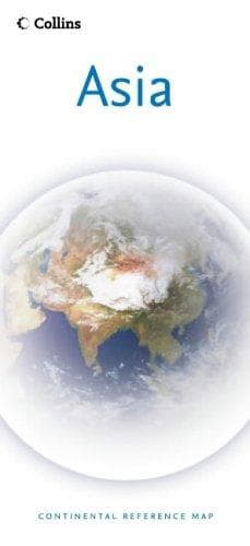 Tapa de Asia Continental Reference Map by Collins (Continental Map)