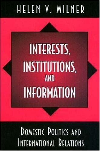 Tapa de Interests, institutions, and information