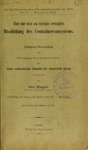 Tapa de ©ber eine neue mit Cyclopie verkn©ơpfte Missbildung des Centralnervensystems