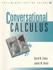 Tapa de Conversational Calculus