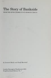 Tapa de The Story of Bankside (London Borough of Southwark Neighbourhood History)