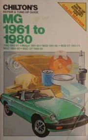 Tapa de Chilton's repair & tune-up guide, MG, 1961 to 1980
