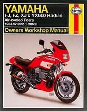 Tapa de Yamaha FJ, FZ, XJ & YX600 Radian Owners Workshop Manual