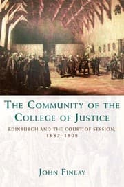 Tapa de Community of the College of Justice