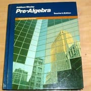 Tapa de Addison-Wesley pre-algebra