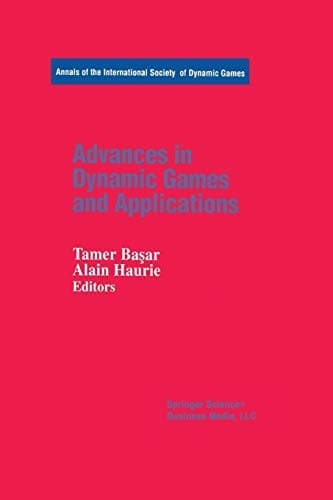 Tapa de Advances in Dynamic Games and Applications