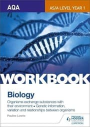 Tapa de AQA a-Level/AS Biology Topics 3 and 4 Workbook