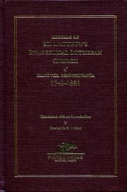 Tapa de Records of St. Matthew's Evangelical Lutheran Church, Hanover, Pennsylvania, 1741-1831